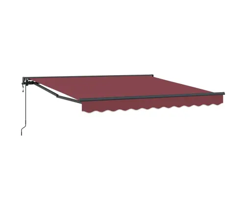 Izvelkams Jumtiņš Burgundijas Sarkanais 300X250 Cm Vidaxl