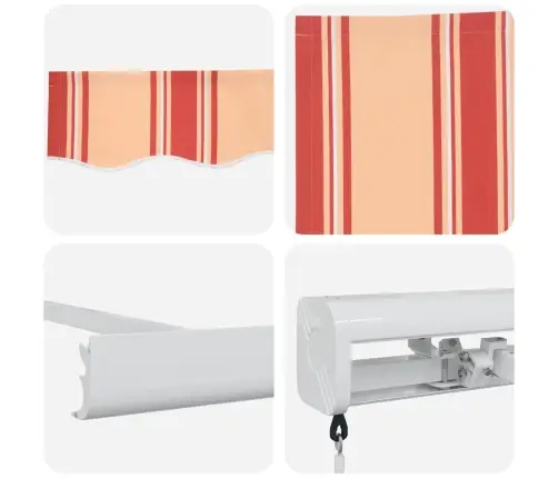 Manuālā Ievelkamā Nojume Dzeltena Un Oranža 300X250 Cm Vidaxl