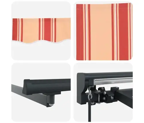 Izvelkams Jumtiņš Dzeltena Un Oranža 300X250 Cm Vidaxl