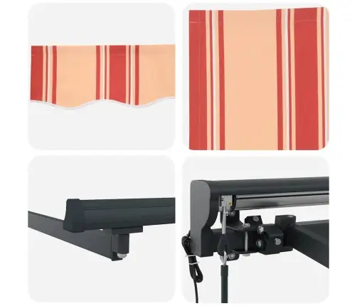 Elektriska Atvelkamā Nojume Dzeltena Un Oranža 300X250 Cm Vidaxl