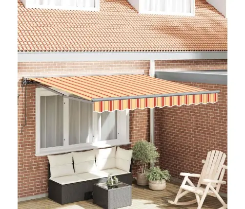 Elektriska Atvelkamā Nojume Dzeltena Un Oranža 300X250 Cm Vidaxl