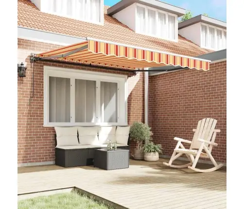 Elektriska Atvelkamā Nojume Dzeltena Un Oranža 300X250 Cm Vidaxl