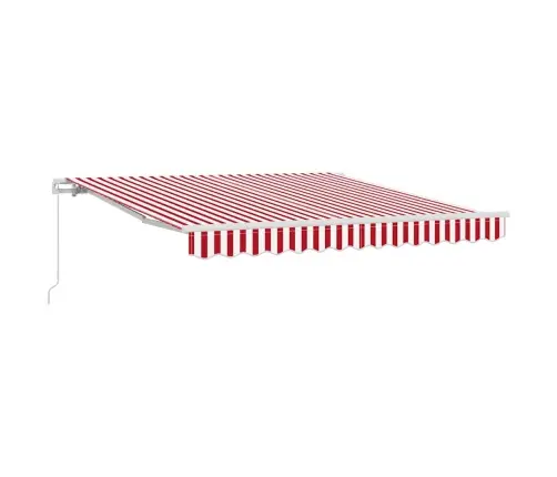 Izvelkams Jumtiņš Sarkana Un Balta 300 X 250 Cm Vidaxl