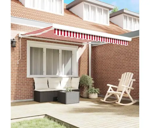 Varikatus Punane Ja Valge 300 X 250 X 165 Cm