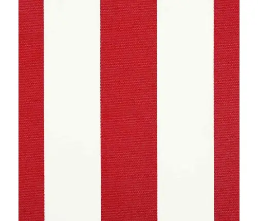 Izvelkams Jumtiņš Sarkans Un Balts Svītrojums 300X250 Cm Metāls Vidaxl