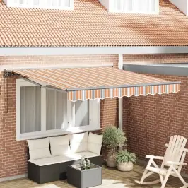 Käigukohandatav Varikatus Mitmevärviline Triip 300X250 Cm