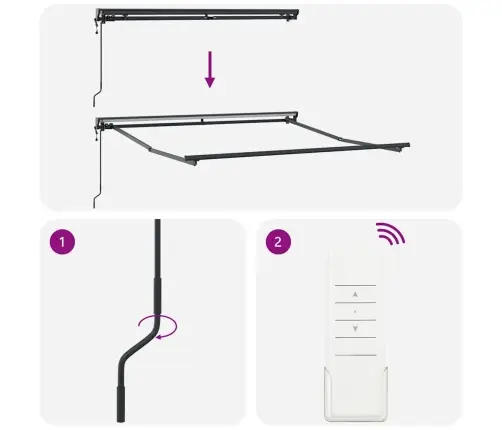 Käigukohandatav Varikatus Sinine Ja Oranž 300 X 250 Cm