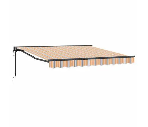 Käigukohandatav Varikatus Sinine Ja Oranž 300 X 250 Cm