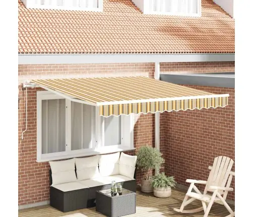 Izvelkams Jumtiņš Daudzkrāsains 300 X 250 Cm Audums Vidaxl