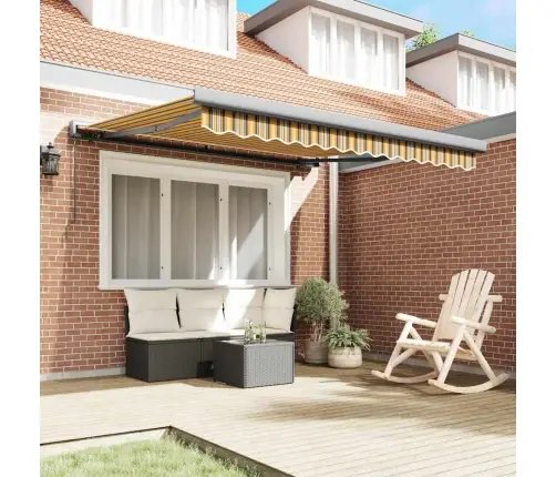 Roku Ievilkama Nojume Daudzkrāsainā Svītrā 300X250 Cm Vidaxl