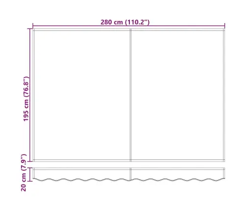 Varikatus Must 3 X 2,5 M Polüester Ja Metall