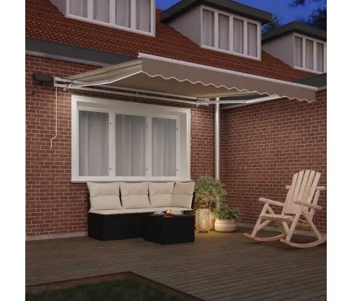 Ištraukiama Markizė Su Smėlio 300 X 250 Cm Audinys