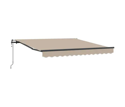 Automātiskais Atsaiņojamais Jumts Bēšā 300X250 Cm Vidaxl