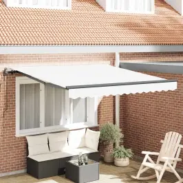Nolokāms Markīze Balts 300 X 250 Cm Audums Un Alumīnijs Vidaxl