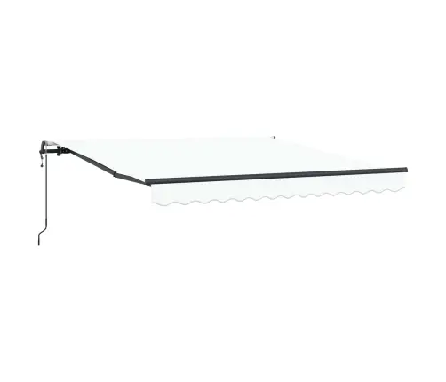 Automātiska Izvelkama Saules Aizsargmateriāla Balts 300 X 250 Cm Vidaxl