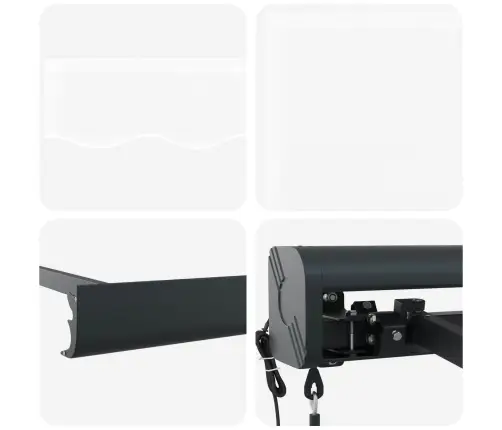 Varikatus Valge 300 X 250 X 165 Cm Polüester Ja Alumiinium