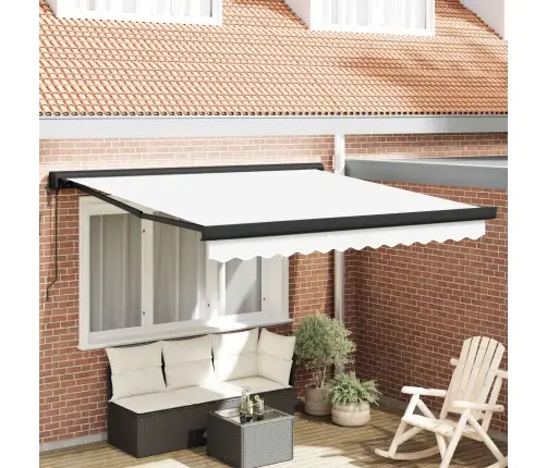 Automātiskā Atvelkamā Nojume Balta 300 X 250 Cm Vidaxl