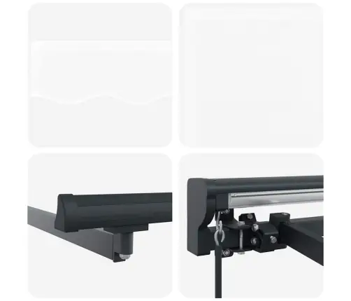 Izvelkams Jumtiņš Balts 300X250 Cm Poliesters Vidaxl