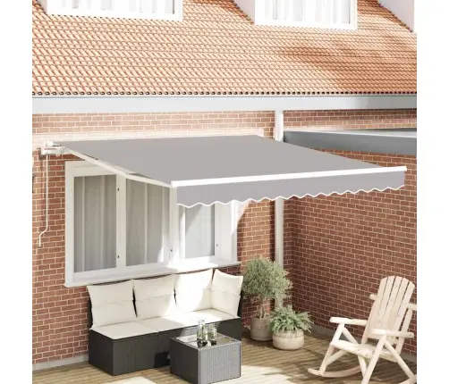 Käigukohandatav Varikatus Helehall 300 X 250 Cm Kangas