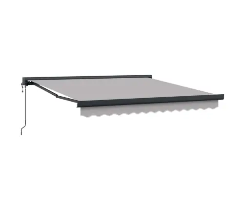 Automātiskā Izvelkamā Nojume, Gaiši Pelēka, 300 X 250 Cm Vidaxl