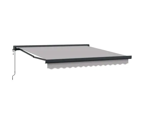 Automātiskā Izvelkamā Nojume, Gaiši Pelēka, 300 X 250 Cm Vidaxl