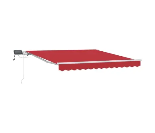 Käigukohandatav Varikatus Punane 300 X 250 Cm Kangas Ja Teras