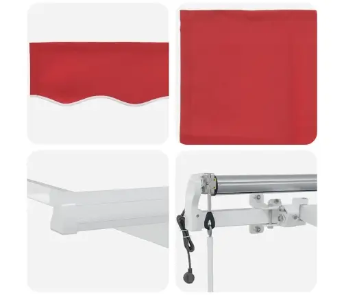 Sarkanā Nojume Sarkana 300 X 250 Cm Sarkana Vidaxl