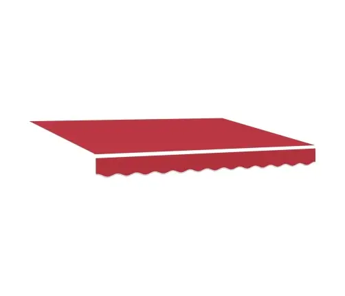 Manuālā Iebīdāmā Nojume Ar Led Sarkana 300X250 Cm Vidaxl