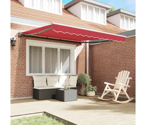 Käigukohandatav Varikatus Punane 300 X 250 Cm