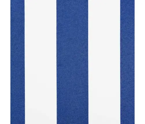 Izvelkams Jumtiņš Zila Un Balta Svītraina 350 X 250 Cm Audums Vidaxl