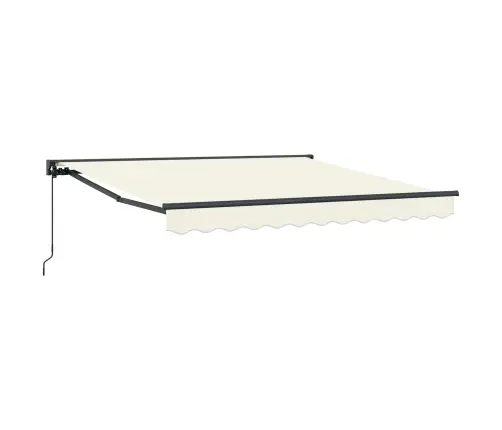 Izvelkams Jumtiņš Krēmkrāsa 350X250 Cm Audums Vidaxl