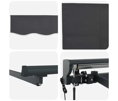 Ištraukiama Markizė Geltona Ir Balta 350 X 250 Cm