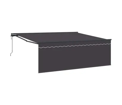 Izvelkams Jumtiņš Oranža Un Balta 350X250 Cm Vidaxl