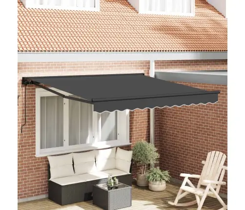 Izvelkams Jumtiņš Antracīts 350X250 Cm Vidaxl