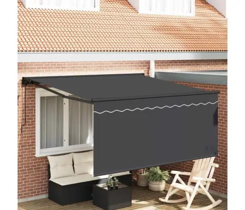Izvelkams Jumtiņš Antracīta Pelēka 350 X 250 Cm Vidaxl