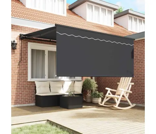 Izvelkams Jumtiņš Antracīta Pelēka 350 X 250 Cm Vidaxl