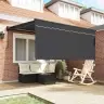 Izvelkams Jumtiņš Antracīta Pelēka 350 X 250 Cm Vidaxl