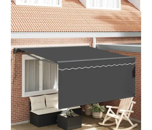 Izvelkams Jumtiņš Antracīta Pelēka 350 X 250 Cm Vidaxl