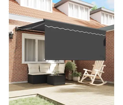 Izvelkams Jumtiņš Antracīta Pelēka 350 X 250 Cm Vidaxl