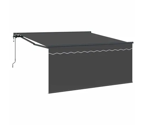 Izvelkams Jumtiņš Antracīta Pelēka 350 X 250 Cm Vidaxl