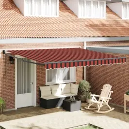 Pārsega Audums Oranžs Un Brūns 350 X 250 Cm Poliesters Vidaxl
