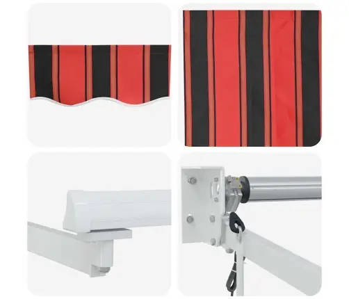 Varikatus Oranž Ja Pruun 350 X 250 X 165 Cm Polüester