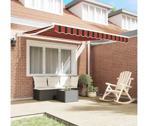 Varikatus Oranž Ja Pruun 350 X 250 X 165 Cm Polüester