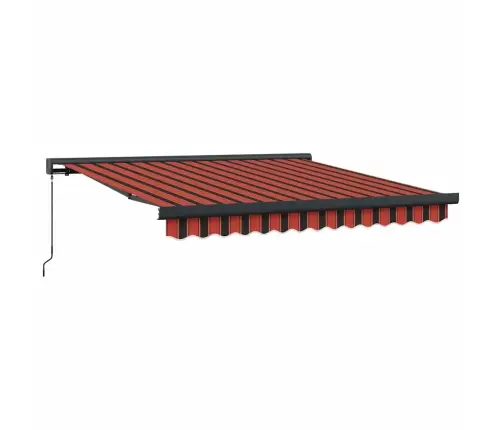 Käigukohandatav Varikatus Punane Ja Must 350 X 250 Cm