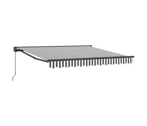 Izvelkams Jumtiņš Antracīts Un Balts 350X250 Cm Vidaxl