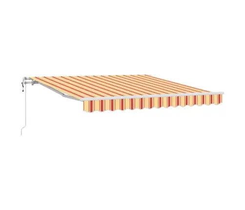 Käigukohandatav Varikatus Kollane Ja Oranž 350 X 250 Cm Kangas