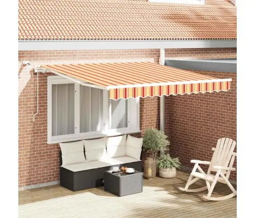 Izvelkams Jumtiņš Dzeltena Un Oranža 350 X 250 Cm Vidaxl