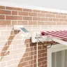 Izvelkams Jumtiņš Sarkana Un Balta 350 X 250 Cm Vidaxl