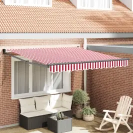 Nolokāms Markīze Sarkana Un Balta 350 X 250 Cm Vidaxl Nolokāms Markīze Sarkana Un Balta 350 X 250 Cm Vidaxl