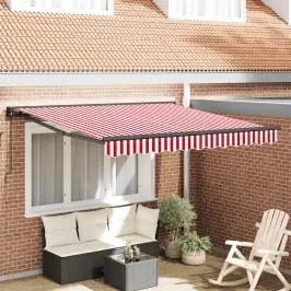 Pārklājuma Struktūra Sarkana Un Balta 350 X 250 Cm Vidaxl